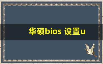 华硕bios 设置u盘启动_华硕启动项没有u盘启动项